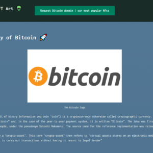 Bitcoin - AC.GD NFT domain