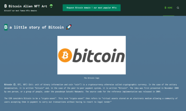 Bitcoin - AC.GD NFT domain