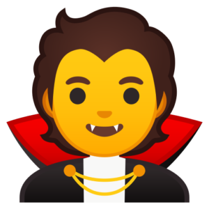 emoji vampire dracula domain